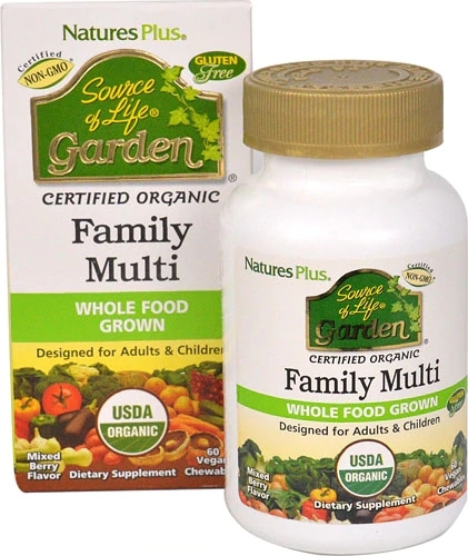 Nature's Plus Source of Life Garden Family Multi Misto de Frutas Vermelhas Vegano - 60 Gomas Mastigáveis