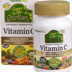 Nature's Plus Source of Life Garden Vitamina C Vegana - 60 Cápsulas | Poder Antioxidante Essencial