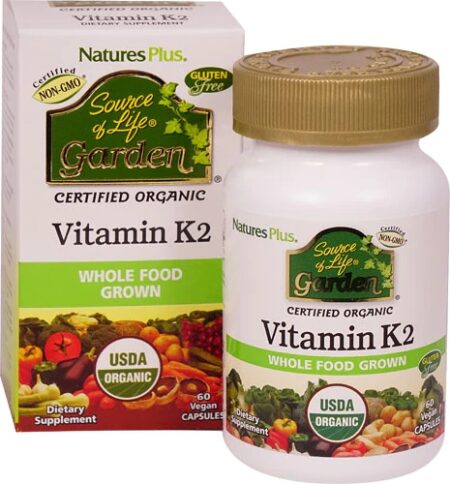 Nature's Plus Source of Life® Garden Vitamin K2 -- 60 Vegan Capsules