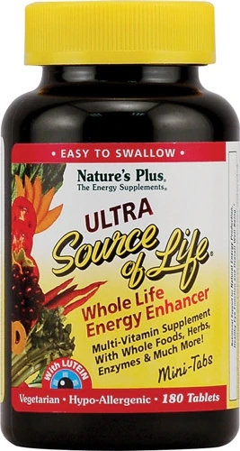 Nature's Plus Ultra Source of Life Energy Enhancer com Luteína - 180 Mini Comprimidos