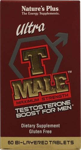 Nature's Plus Ultra T Male™ - Potencializador de Testosterona Masculina - 60 Comprimidos