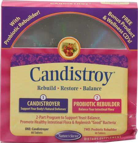 Nature's Secret Candistroy Kit 60 Tablets Each -- 120 Tablets