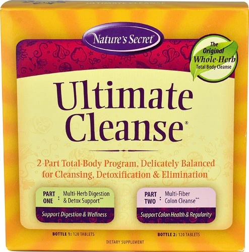 Nature's Secret Ultimate Cleanse Kit 120 Tabletes - Limpeza Profunda e Bem-Estar