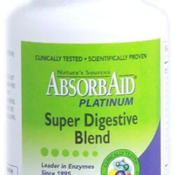 Nature's Sources AbsorbAid® Platinum - 60 Cápsulas Vcaps®: Sua Digestão Potencializada