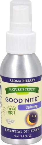 Spray Blend Óleos Essenciais Nature's Truth Good Nite™ Calming - 71ml (2.4 fl oz) - Sono Reparador e Relaxamento Profundo