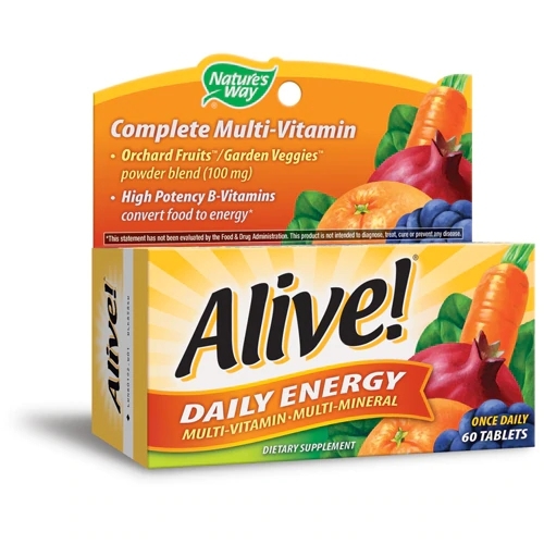 Nature's Way Alive! Multivitamínico Diário 60 Comprimidos: Energia e Bem-Estar Completo