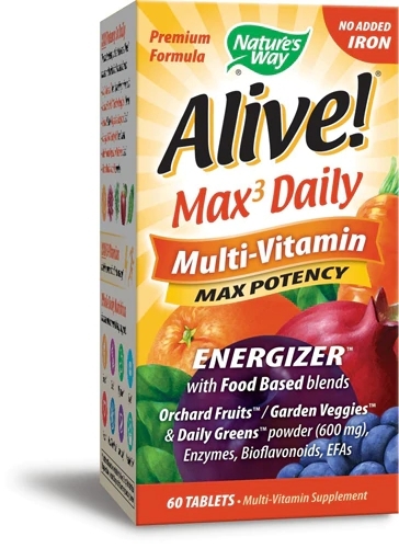 Nature's Way Alive! Multi-Vitamínico Max3 Daily - 60 Comprimidos