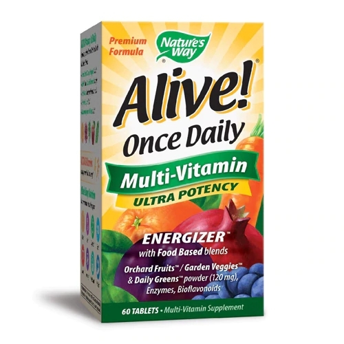 Nature's Way Alive! Ultra Potency Energizer Multivitamínico 60 Comprimidos - Energia e Bem-Estar Diário