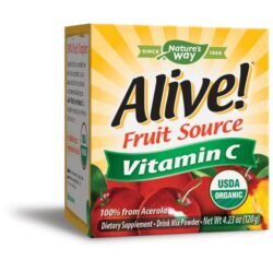 Nature's Way Alive® Vitamina C 120g: Potencialize Sua Imunidade com Acerola Orgânica
