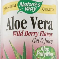 Gel e Suco de Aloe Vera Folha Interna Nature's Way Wild Berry 958ml - Puro e Refrescante