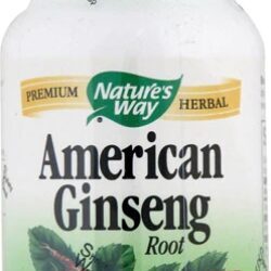 Nature's Way Raiz de Ginseng Americano 50 Cápsulas - Energia e Bem-Estar Natural