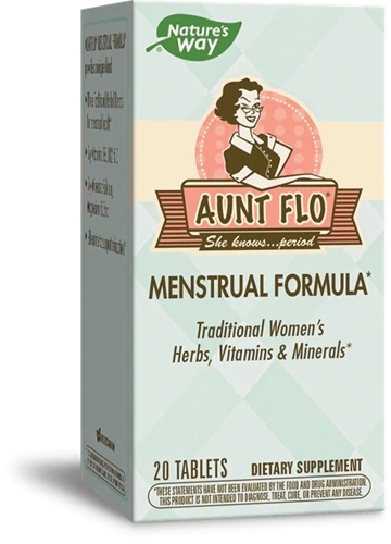 Nature's Way Aunt Flo™ Fórmula Menstrual - 20 Comprimidos: Alívio e Bem-Estar