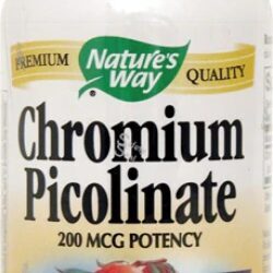 Nature's Way Picolinato de Cromo - 100 Cápsulas - Suporte ao Metabolismo