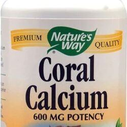 Nature's Way Coral Calcium 600mg - 90 Cápsulas Vegetarianas para Saúde Óssea