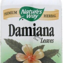 Nature's Way Damiana Leaves 800mg: 100 Cápsulas Veganas para Bem-Estar Natural