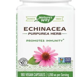 Nature's Way Echinacea 1200mg: 180 Cápsulas Veganas para Imunidade e Bem-Estar
