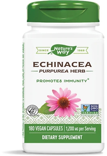 Nature's Way Echinacea 1200mg: 180 Cápsulas Veganas para Imunidade e Bem-Estar