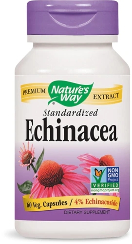 Nature's Way Echinacea 500mg - 60 Cápsulas Veganas para Imunidade e Bem-Estar