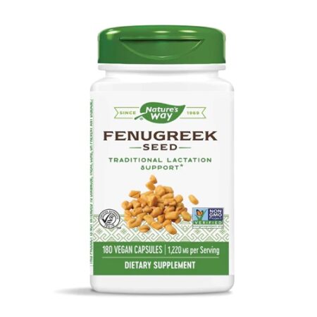 Nature's Way Fenugreek Seed -- 1220 mg - 180 Vegan Capsules