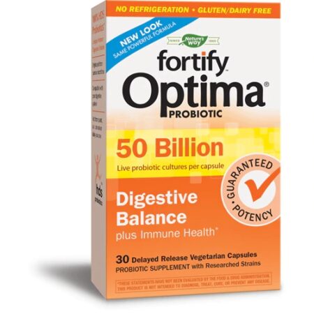 Nature's Way Fortify Optima® Probiotic -- 50 billion - 30 Delayed Release Vegetarian Capsules