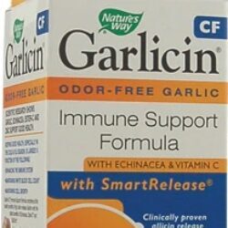Nature's Way Garlicin® CF - 90 Tabletes Veganos para Imunidade e Bem-Estar