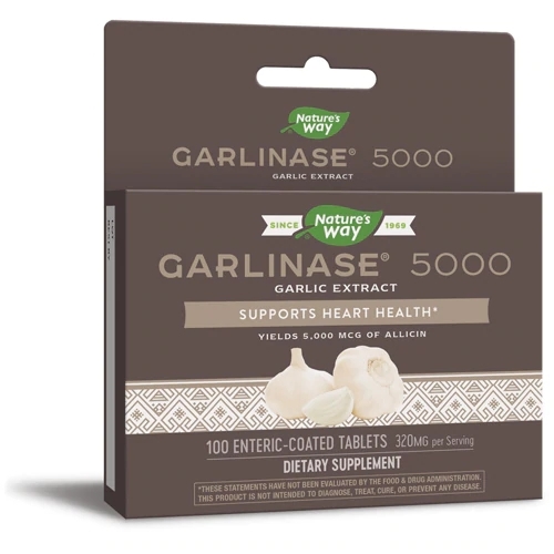 Nature's Way Garlinase® 5000 Extrato de Alho 320 mg - 100 Comprimidos Revestidos Entéricos