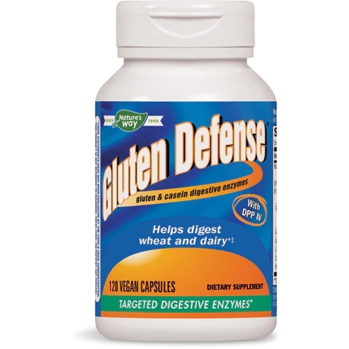 Nature's Way Gluten Defense - 120 Cápsulas Veganas: Defesa Imbatível Contra o Glúten