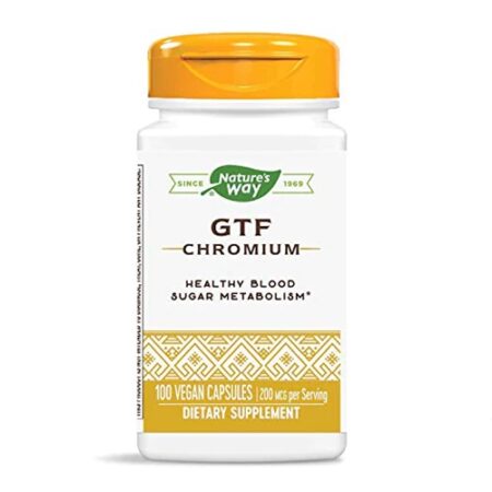 Nature's Way GTF Chromium -- 200 mcg - 100 Vegan Capsules