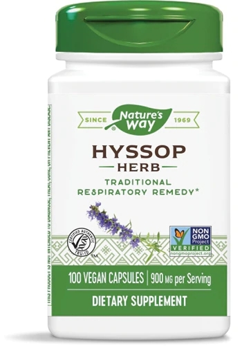Nature's Way Hissopo 445 mg - 100 Cápsulas: Sua Aliada Natural para o Bem-Estar Respiratório