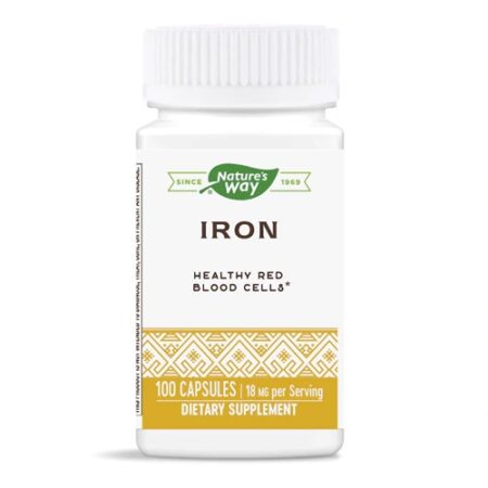 Nature's Way Iron -- 18 mg - 100 Capsules