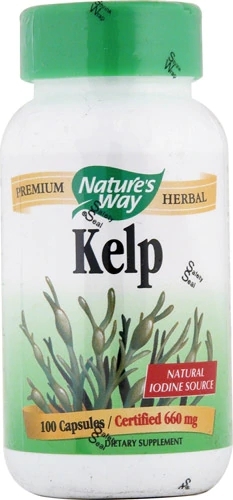 Nature's Way Kelp 600mg - 100 Cápsulas Vegetarianas: Saúde da Tireoide e Bem-Estar Completo