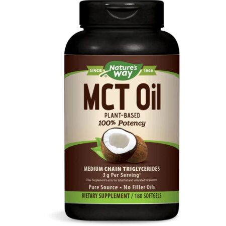 Nature's Way MCT Oil From Coconut -- 180 Softgels