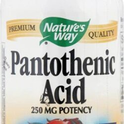 Nature's Way Ácido Pantotênico 500 mg - 100 Cápsulas - Essencial para Energia e Bem-Estar