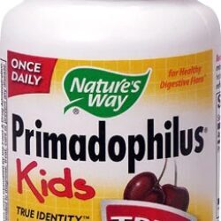 Nature's Way Primadophilus Kids Cherry - 3 Bilhões de UFCs - 30 Comprimidos Mastigáveis Sabor Cereja