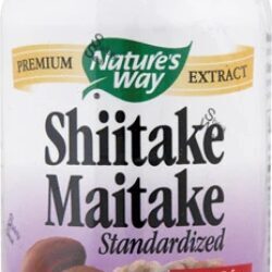 Nature's Way Shiitake & Maitake - 60 Cápsulas Veganas 250mg | Suporte Imunológico e Bem-Estar