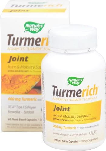 Nature's Way Turmerich™ Joint Advanced - Fórmula Avançada com Cúrcuma 60 Cápsulas Vegetais