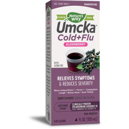 Nature's Way Umcka® Elderberry Intensive Cold+Flu Syrup Berry -- 4 fl oz