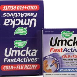 Nature's Way Umcka FastActives® Alívio Resfriado e Gripe Sabor Berry - 60 Sachês (150g)