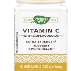 Nature's Way Vitamina C-1000 com Bioflavonoides - 100 Cápsulas Vegetarianas