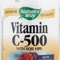 Nature's Way Vitamina C-500 com Rosa Mosqueta - 500mg por Cápsula - 250 Cápsulas Gelatinosas