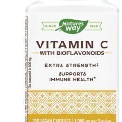 Nature's Way Vitamina C com Bioflavonoides 1000mg - 250 Cápsulas Veganas