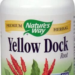Raiz de Dente-de-Leão Amarelo Nature's Way Yellow Dock Root - 500mg - 100 Cápsulas Vegetarianas
