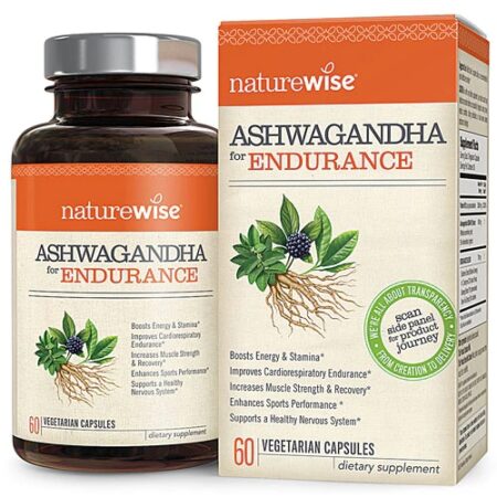 Naturewise Ashwagandha for Endurance -- 60 Vegetarian Capsules