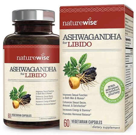 Naturewise Ashwagandha for Libido -- 60 Vegetarian Capsules