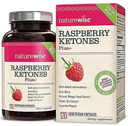 Naturewise Raspberry Ketones Plus -- 120 Vegetarian Capsules