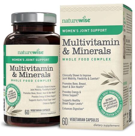 Naturewise Women's Joint Support Multivitamin Whole Food Complex -- 60 Vegetarian Capsules