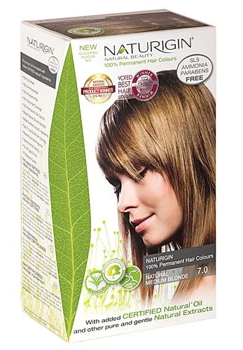 Tintura Permanente Naturigin 7.0 Loiro Médio Natural - 105ml (3.9 fl oz)