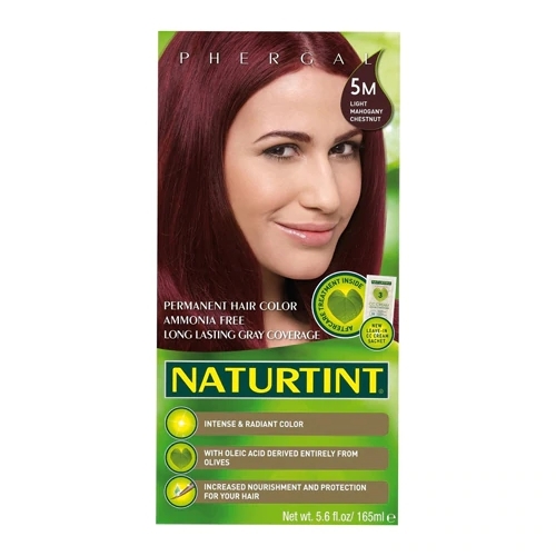 Tintura Permanente Naturtint 5M Castanho Acaju Claro 156ml - Coloração Suave e Natural