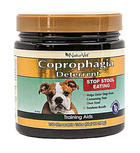 NaturVet Coprophagia Deterrent Time Release -- 130 Chewable Tablets