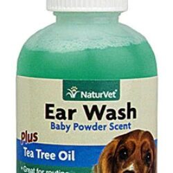 NaturVet Higienizador Auricular com Óleo de Melaleuca, Aloe Vera e Aroma de Talco Bebê - 118ml